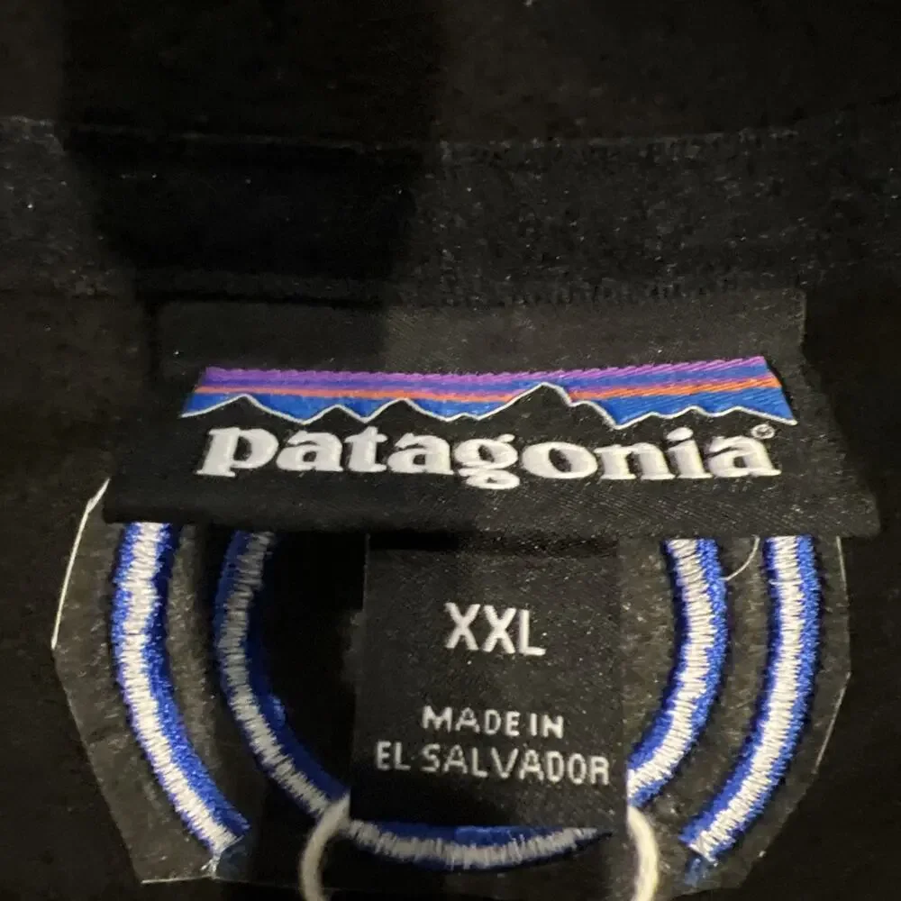 Patagonia Pullover Mens XXL Black Micro D Fleece 1/4 Zip NWT Company Logo - Picture 8 of 13